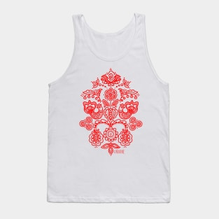 Ukrainian folk traditional embroidery tree. Tank Top